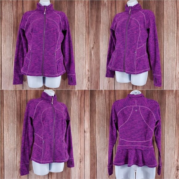 Lululemon Womens 10 Hustle In Your Bustle Jacket Diamond Jacquard Space Violet - Picture 1 of 15